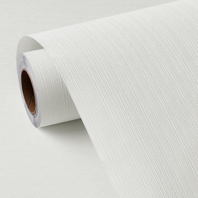 FunStick Off White Grasscloth Peel and Stick Wallpaper Textured Grass Cloth - Image 7