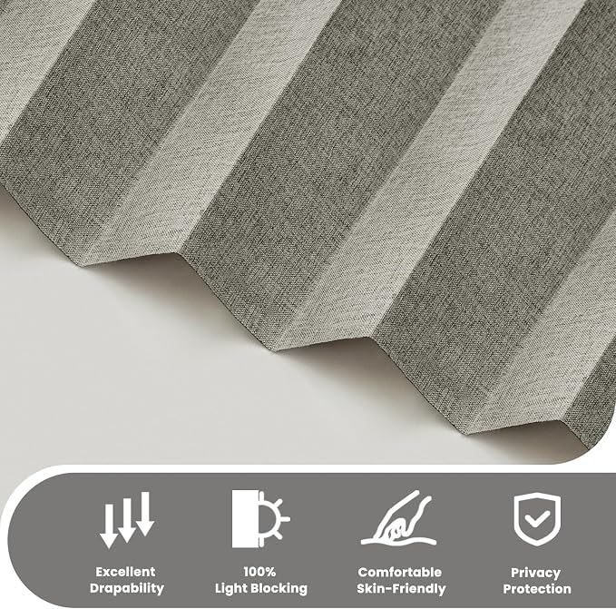 AJAZZ Blackout Accordion Door Curtain - Image 7