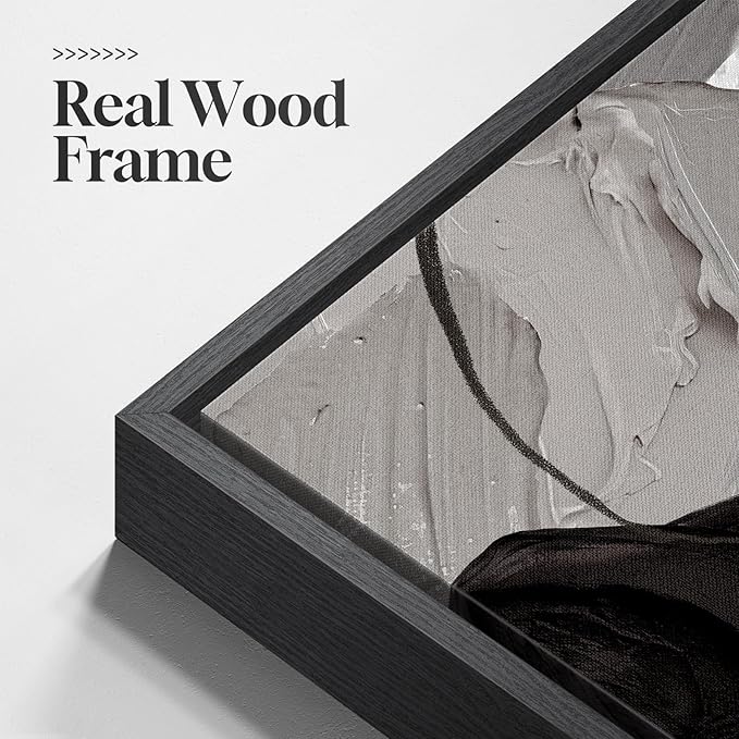 Large Framed Modern Abstract Wall Art - Image 5