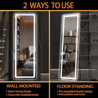 Hasipu Full Length Mirror with Lights, Full Body Dressing Standing, Hanging - Image 5