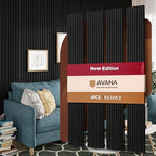 Avana Acoustic Wood Wall Panels – 94.4 X 12.6 Inch Black Oak Acoustic Panels 4 by AvanaHome