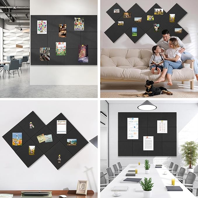 Large Cork Boards for Walls, 12 Pack Bulletin Boards Alternative, Cork Board - Image 6