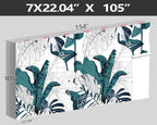 XMPMBM-Modernity Simple Geometrical Banana Leaf Fabric Wallpaper Abstraction - Image 4