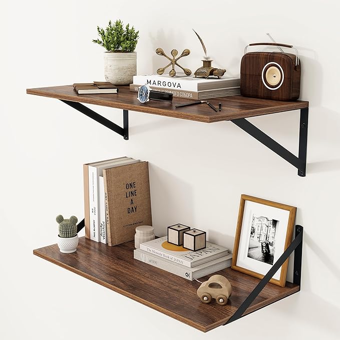 Heimlove 12 Inch Deep Floating Shelves by Heimlove