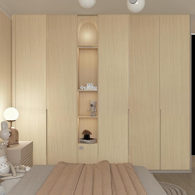 BOMENG White Oak Wood Wallpaper Light Oak Contact Paper Peel and Stick - Image 2