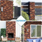 Red Faux Brick Wall Tiles, 3D Thin Brick Veneers - Image 8