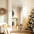 Oval Full Length Mirror, Ultra-Clear Explosion-Proof Dressing Mirror, Simple & by TheiaMo