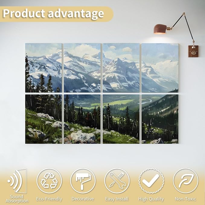 Art3d Soundproof Wall Panels 48"x32", Sound Absorbing Decorative Wall Panels - Image 4