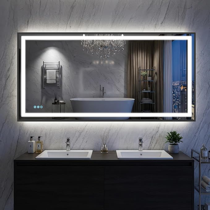 Antok 60X30 LED Bathroom Mirror - Image 2