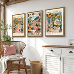 SYWENNOI 3 Pieces Wood Framed Italy Scenes Canvas Wall Art, Tuscan Wall Decor - Image 5