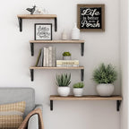 YGEOMER Floating Shelves for Wall Different Sizes Farmhouse Wall Shelf for - Image 5