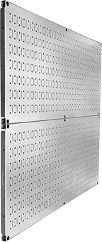 Wall Control Pegboard Rack Garage Storage Galvanized Steel Horizontal Peg Board - Image 2