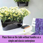 LaLaGreen Wall Planter Black Oval Metal Hanging Decor Plant Holder Indoor Wall - Image 9