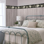 Beige Floral Scroll Wallpaper Border 196x4 Inch Peel and Stick Wall Border - Image 7