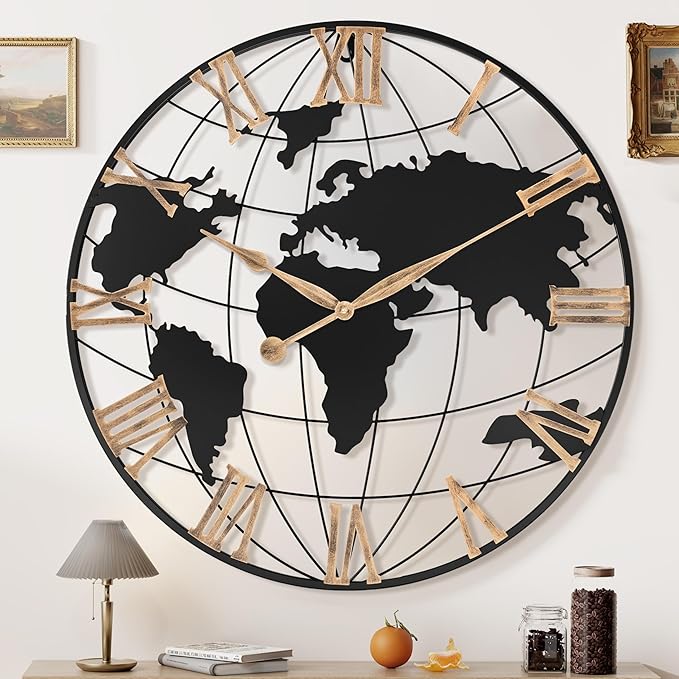 30 Inch Extra Giant Large Wall Clock Oversized, Living Room, Dining Room Decor by Pytha+Sight