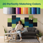 Acoustic Panels 12-Pack Soundproof Wall Panels 12"x12"x0.4" Decorative Sound - Image 4