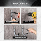 HOME MASTER HARDWARE 12 Pack 4-Inch Heavy Duty Garage Storage Wall Hooks - Image 6