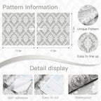 Peel and Stick Wallpaper Grey and White Damask Wallpaper - Image 7