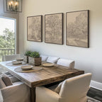 Framed Neutral Vintage Landscape Wall Art - Image 2