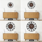 Maxstar Round Wall Clock for Living Room Decor Battery Operated Non Ticking - Image 4