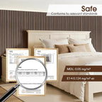 Acoustic Wood Wall Panels 2 Pack 47.6" x 23.6", Sound Proof Wooden Paneling - Image 4