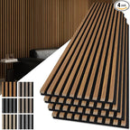 Art3d 4-Pack 108" x 12" Acoustic Wood Panels by Art3d