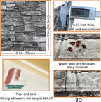 20PCS 3D Wall Panels Peel and Stick 3D Brick Wallpaper Peel and Stick Faux - Image 5