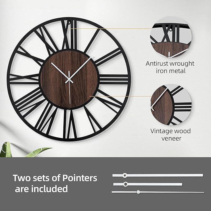 LEIKE 24'' Lighted Wall Clock - Image 5