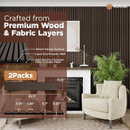 Avana Acoustic Wood Wall Panels –93.2x11.25 Inch Panels – Fits 94x12 Layout – - Image 4