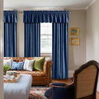 NICETOWN Navy Blue Velvet Cafe Valance, Window Treatment - Image 4
