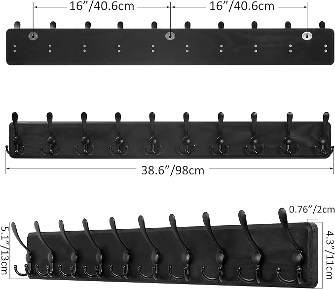 SKOLOO Coat Rack Wall Mounted - Image 5
