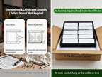5-Tier Wall Mounted Display Cabinet, No Assembly Required Ready to Use Out of - Image 3