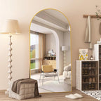 Arched Full Length Mirror Standing Mirror - Image 5