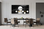 Cao Gen Decor Art S06475 Wall Art Canvas Sea White Full Moon in Night Picture - Image 5