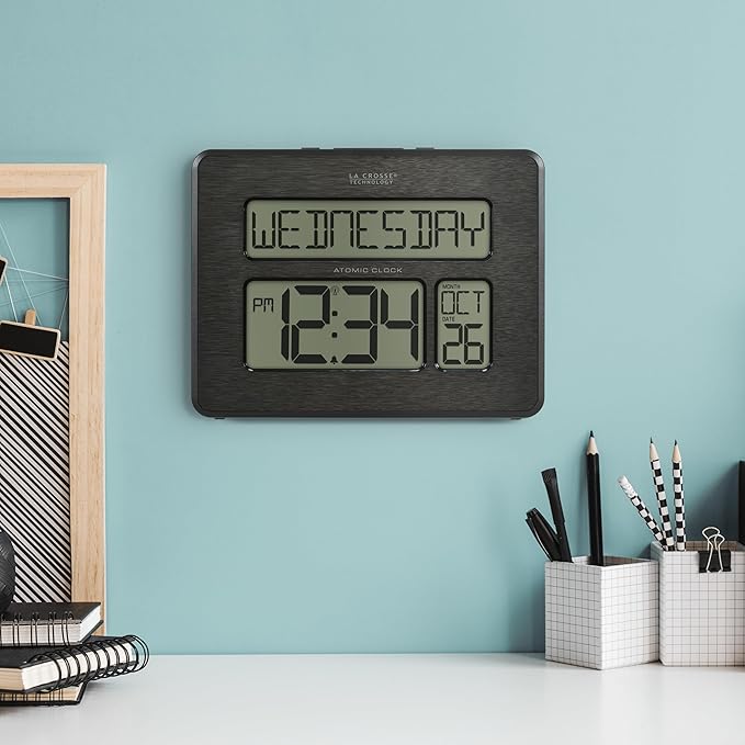 La Crosse Technology 513-1419C Atomic Digital Wall Clock - Image 5