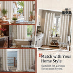 Lajode Linen Blackout Curtains for Bedroom - Image 8