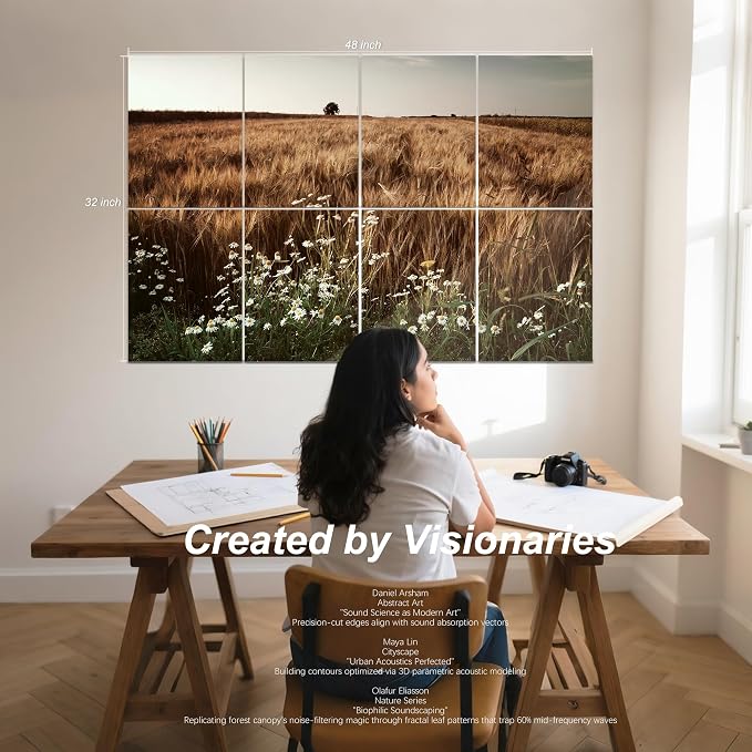 Mollywell Art Acoustic Panels, Sound Proofing, Wall Decoration, Suitable - Image 2