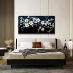 Suconvng White Flower Wall Art Canvas Wall Art Decor Set Home Wall Decor Modern - Image 6