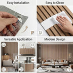 3D Wall Panels Peel and Stick – 15.74" x 236" PVC Faux Texture Wall Covering - Image 4