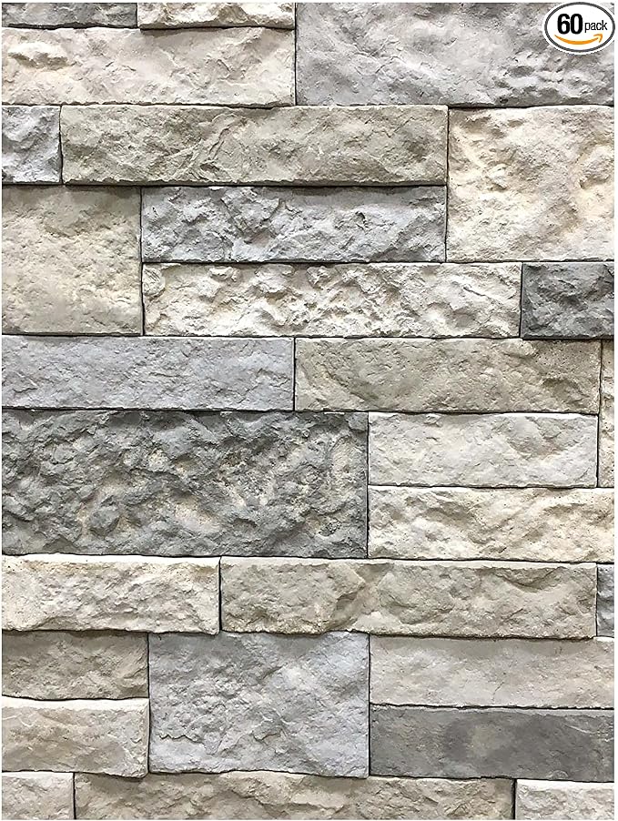 AirStone Primary Stones: Spring Creek Color Blend, Manufactured Stone Wall by AirStone