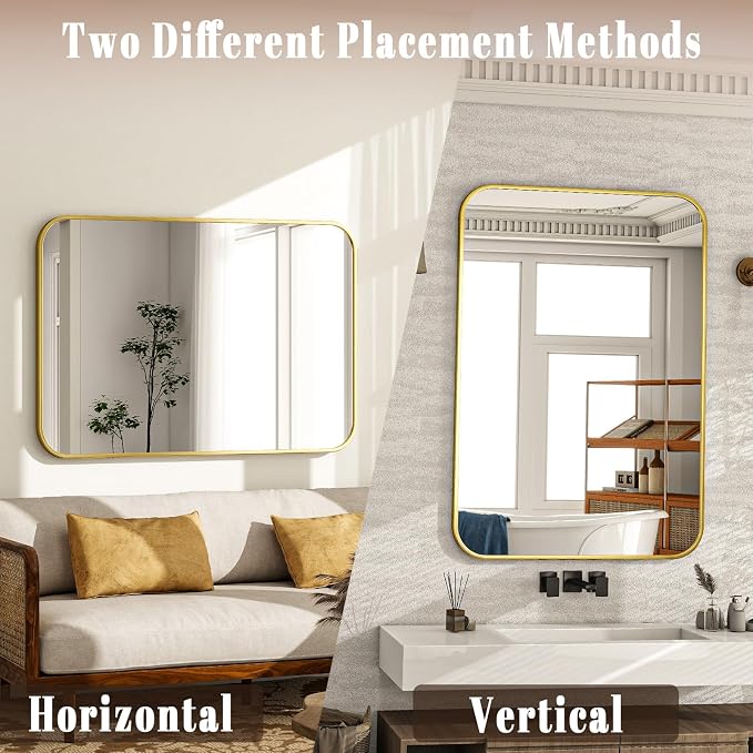 26×38 Inch Bathroom Mirror - Image 2