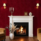 Garnet Velvet Wallpaper Peel and Stick Fabric Felt Wallpaper Wrinkled Textured - Image 7