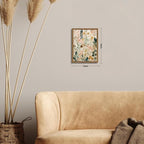 Framed Boho Floral Wall Art, Neutral Botanical Wildflower Canvas Wall Decor - Image 3
