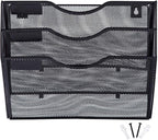 EASEPRES 3 Pocket Mesh Hanging Wall File Organizer, Wall Mounted Mail Paper - Image 8