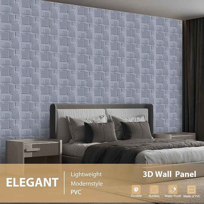 Heikki 30 Pack 3D Wall Panel for Interior Wall Décor, PVC Flower Textured Wall - Image 2