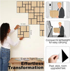 Mollywell Acoustic Panels, PVC Wood-Grain Decor, 12x12 Inch Carved Pattern - Image 5