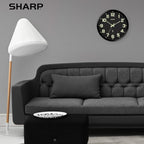 Sharp Glow in the Dark Atomic Analog Wall Clock - Image 6