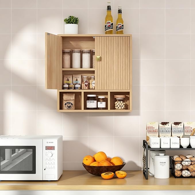 Bathroom Wall Cabinet, Wooden Medicine Cabinet - Image 7