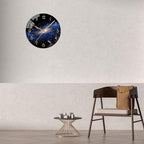 VIKMARI Black Wall Clock 12 Inch Round Silent Non-Ticking Quartz Battery - Image 6