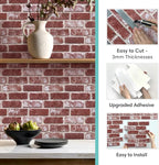 Commomy 3D Peel and Stick Brick Tiles - Image 6